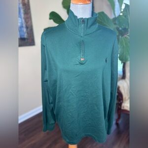 Polo by Ralph Lauren Forest Green Quarter Zip size XL